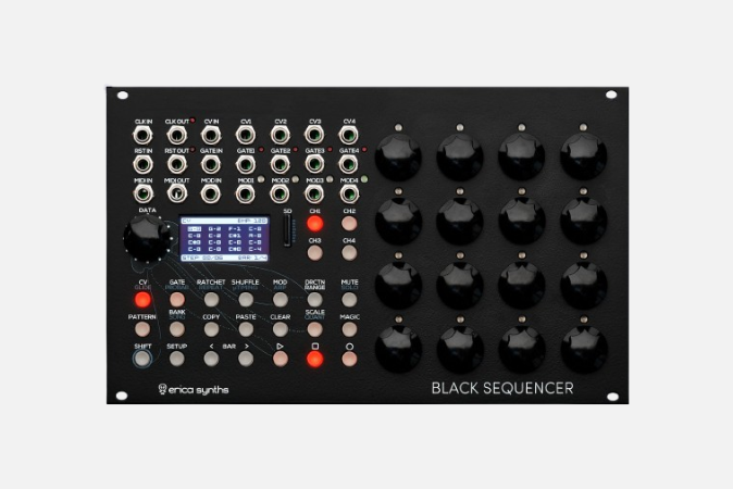 black sequencer by erica synths