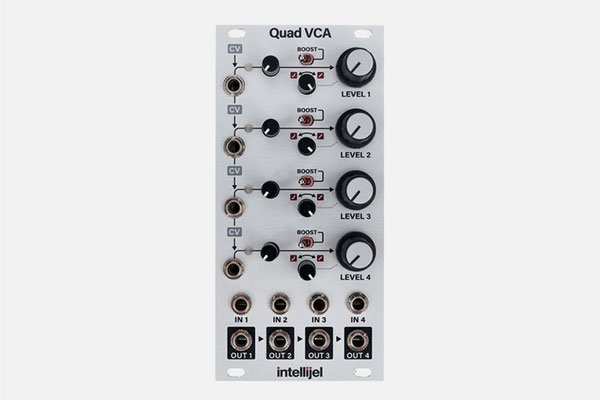 Quad VCA by Intellijel | Shop Quad VCA vcas and modular systems