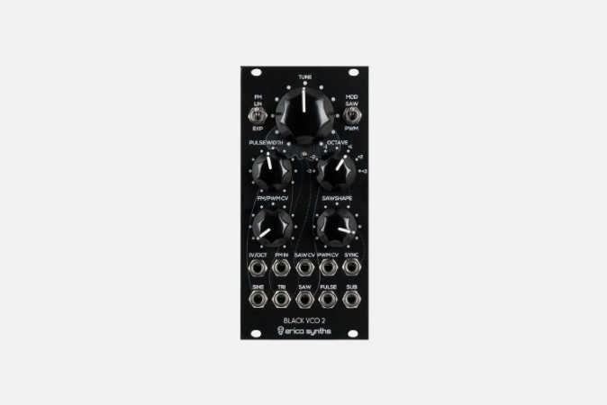 black wavetable vco by erica synths