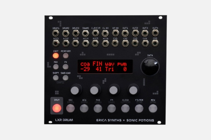 lxr drum module by erica synths