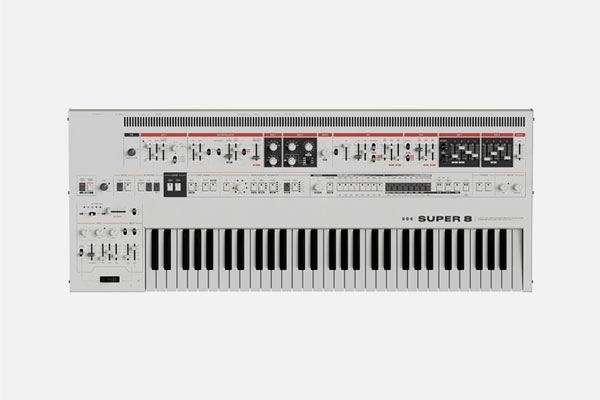 super 8 keyboard white by udo audio